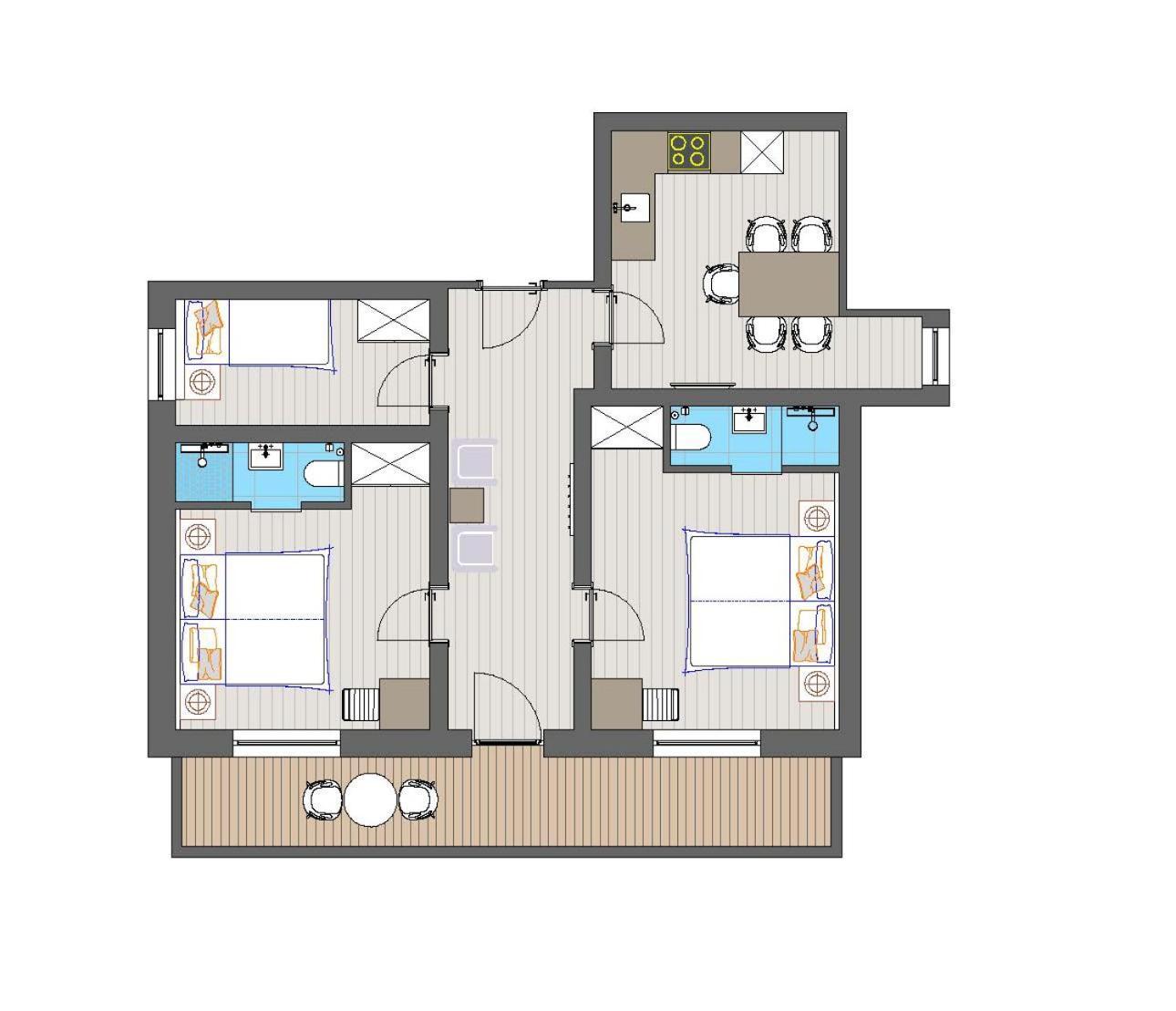 Apartment Pungg Fugen Bagian luar foto